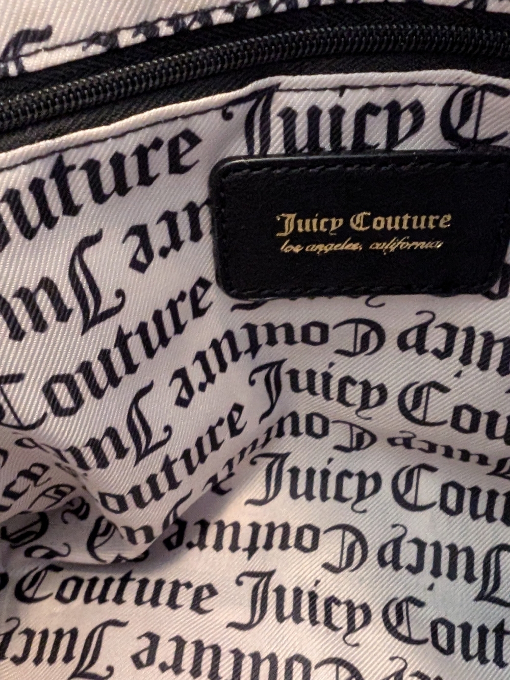 Juicy Couture Silver Shearling-Trim Satchel Bag - Picture 7 of 8